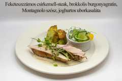 feketeszezamos-csirkemell-steak-brokkolis-burgonyagratin-montagnolo-szosz-joghurtos-uborkasalata